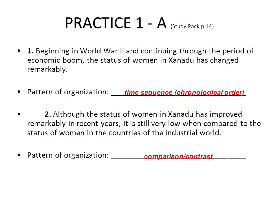 thesis statement for chronological order